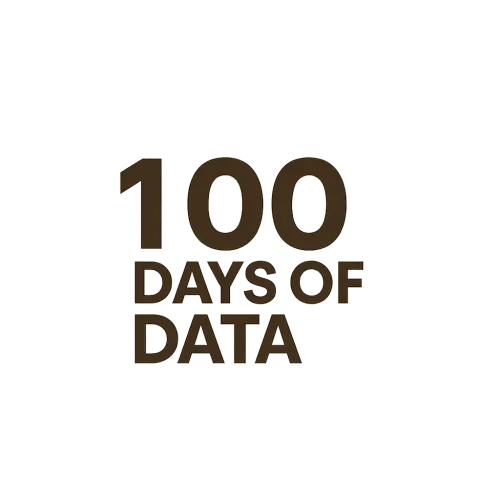 100 days of data icon