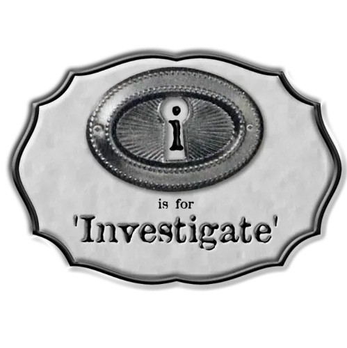 I is for Investigate icon