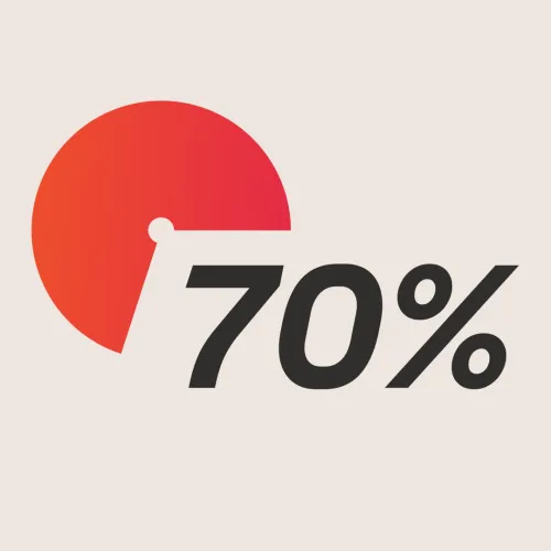 70% Complete icon