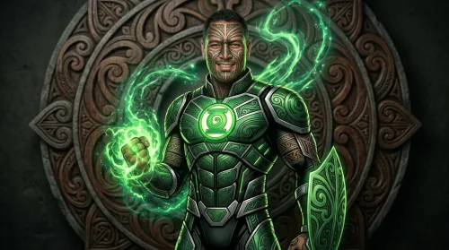 The Māori Green Lantern icon