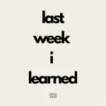 Last Week I Learned icon