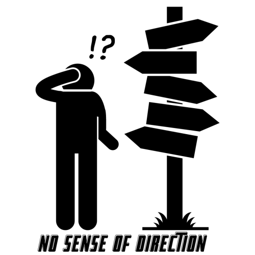 No sense of direction icon