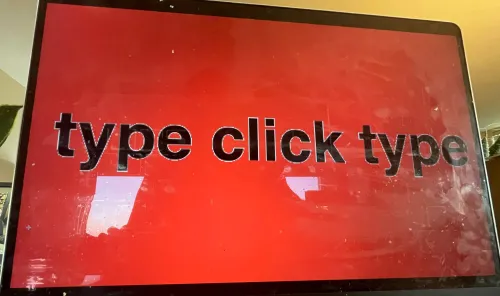 type click type icon