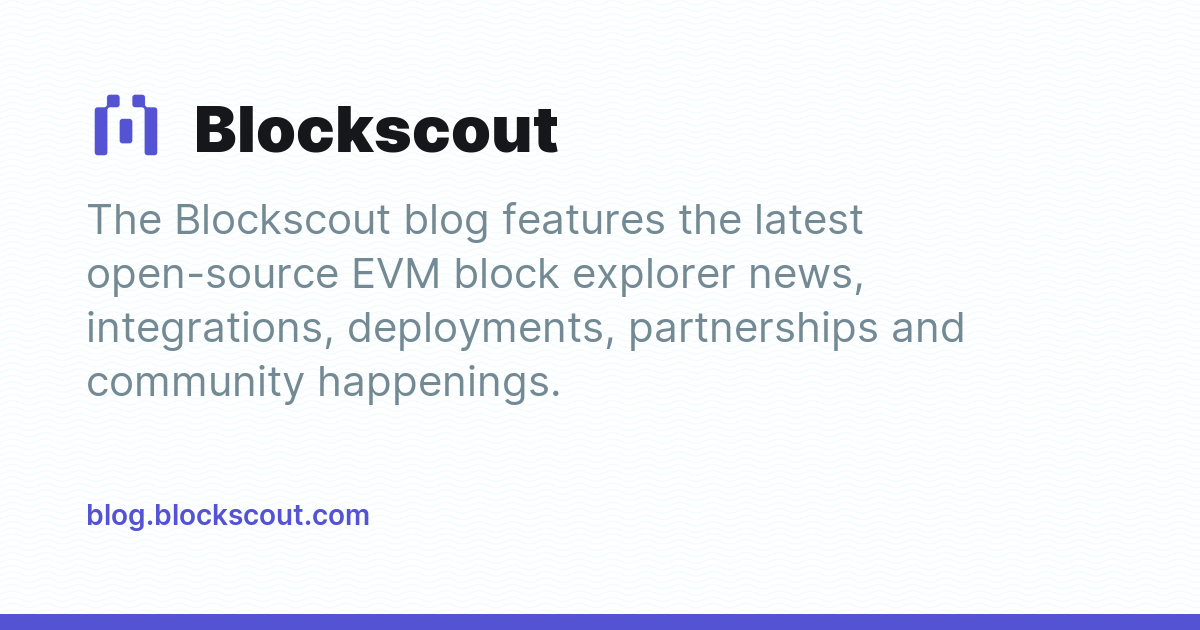 Blockscout - Ghost Explore