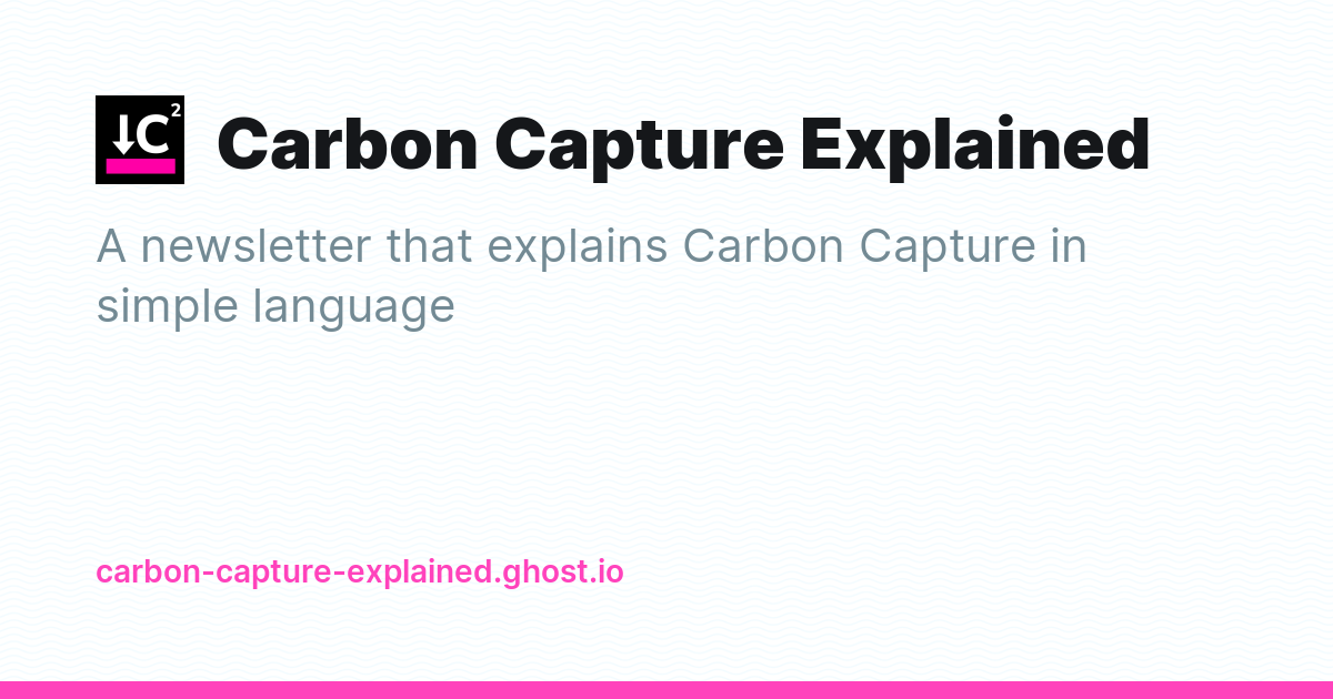Carbon Capture Explained - Ghost Explore