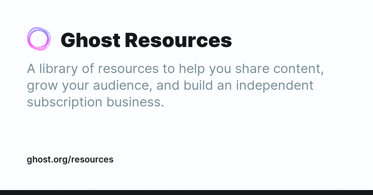 Ghost Resources - Ghost Explore