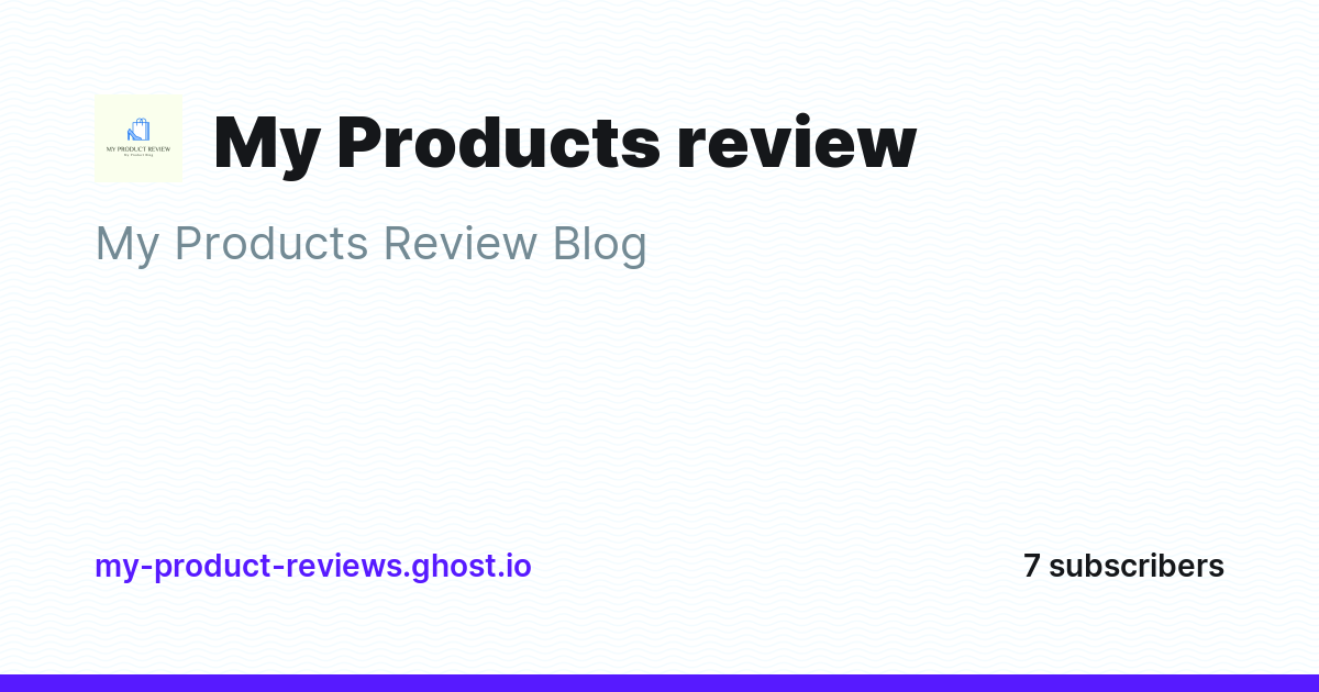 My Products review - Ghost Explore