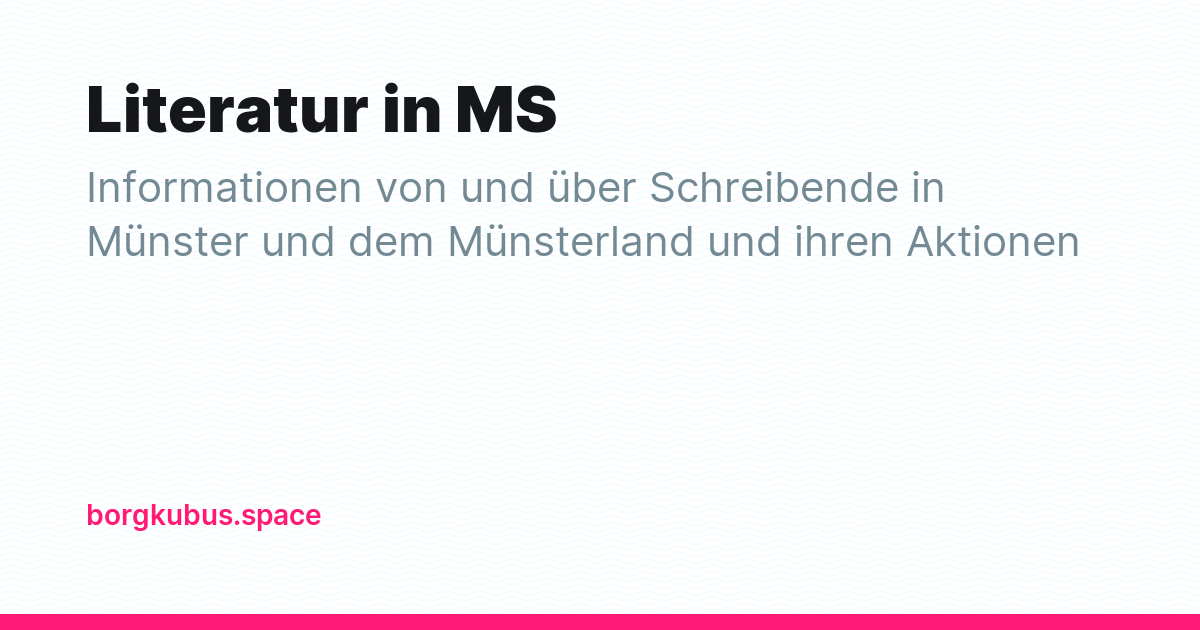 Literatur in MS - Ghost Explore