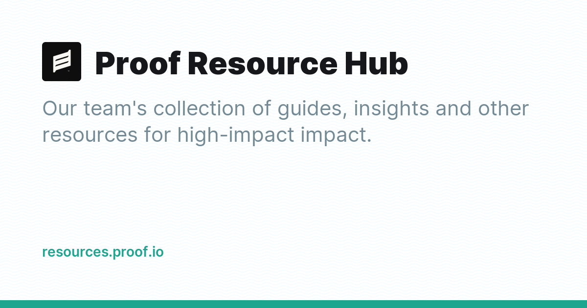 Proof Resource Hub - Ghost Explore