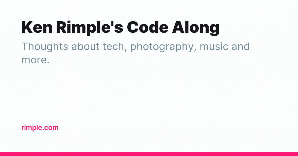 Ken Rimple's Code Along - Ghost Explore