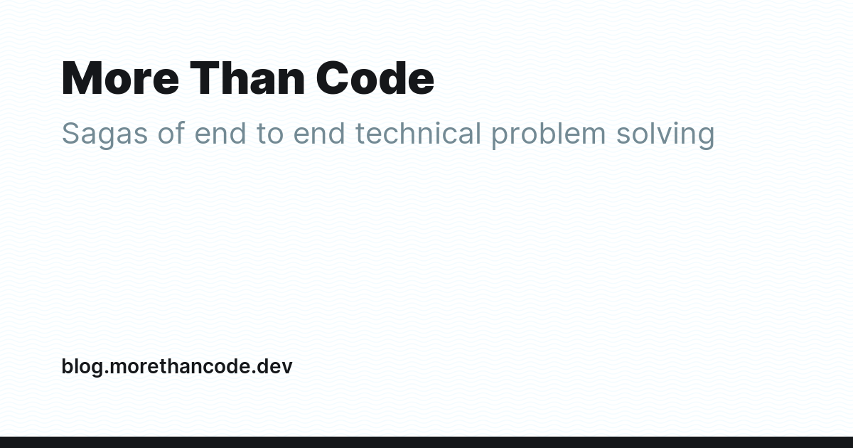 More Than Code - Ghost Explore
