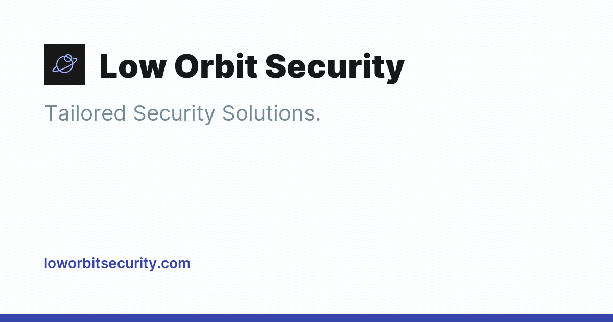 Low Orbit Security - Ghost Explore