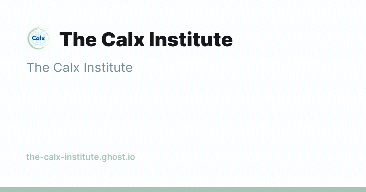 The Calx Institute - Ghost Explore