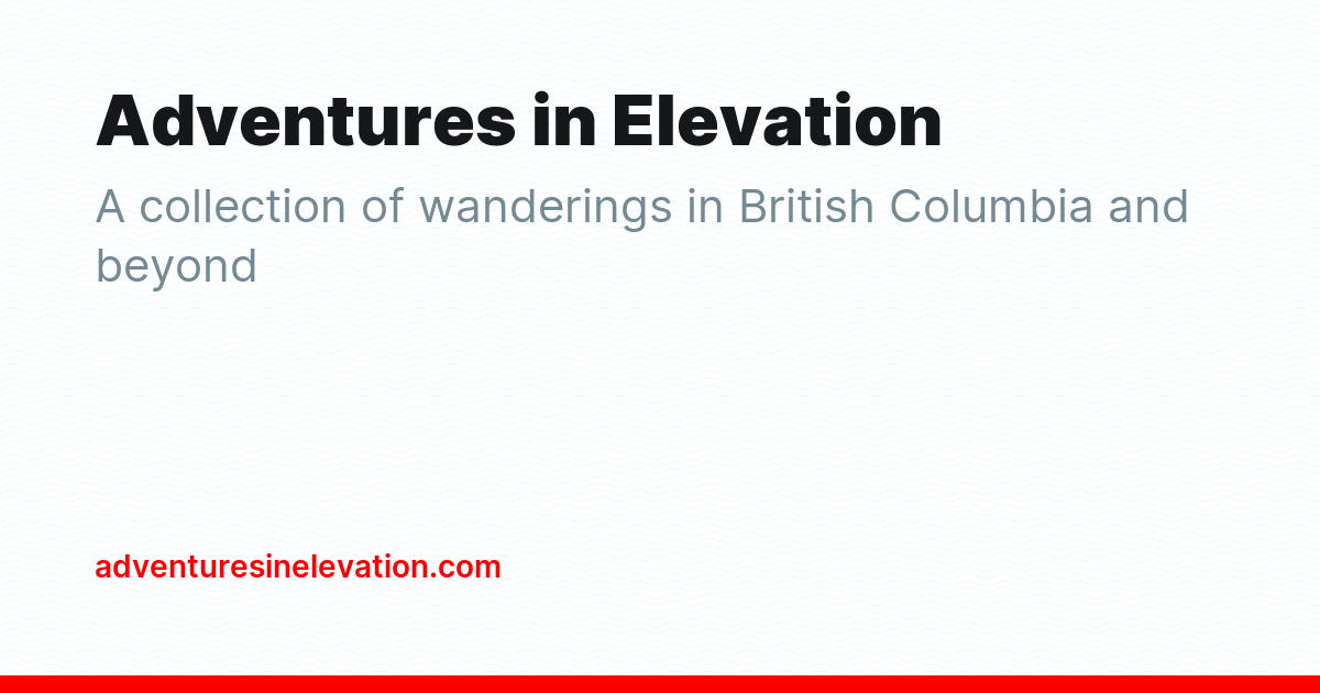 Adventures in Elevation - Ghost Explore