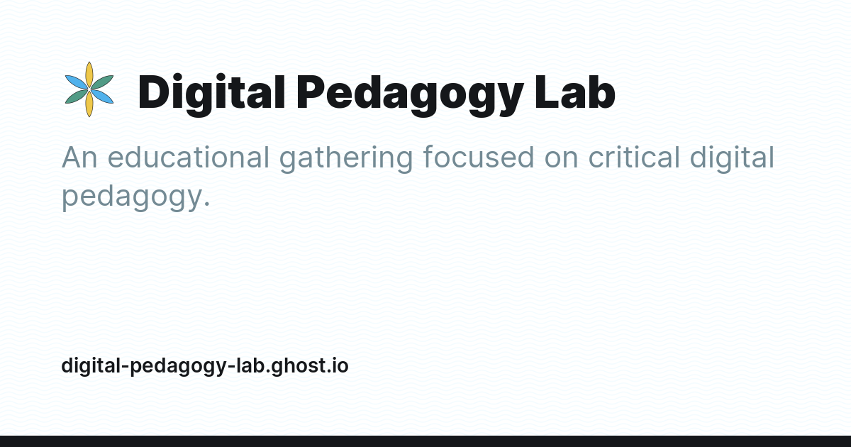 Digital Pedagogy Lab - Ghost Explore