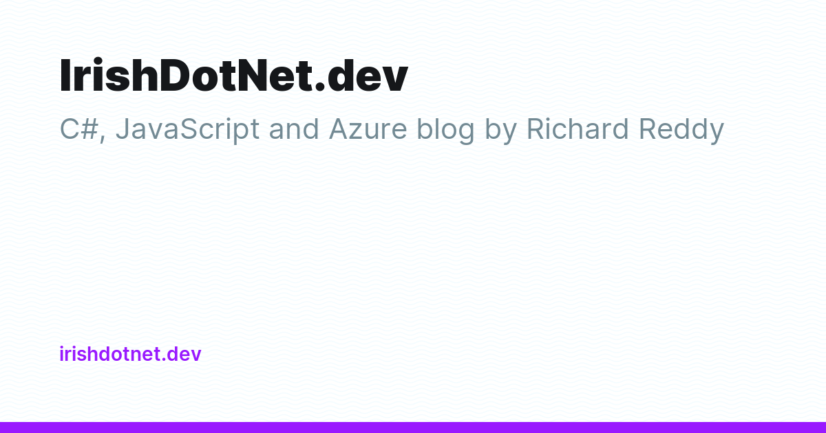 IrishDotNet.dev - Ghost Explore