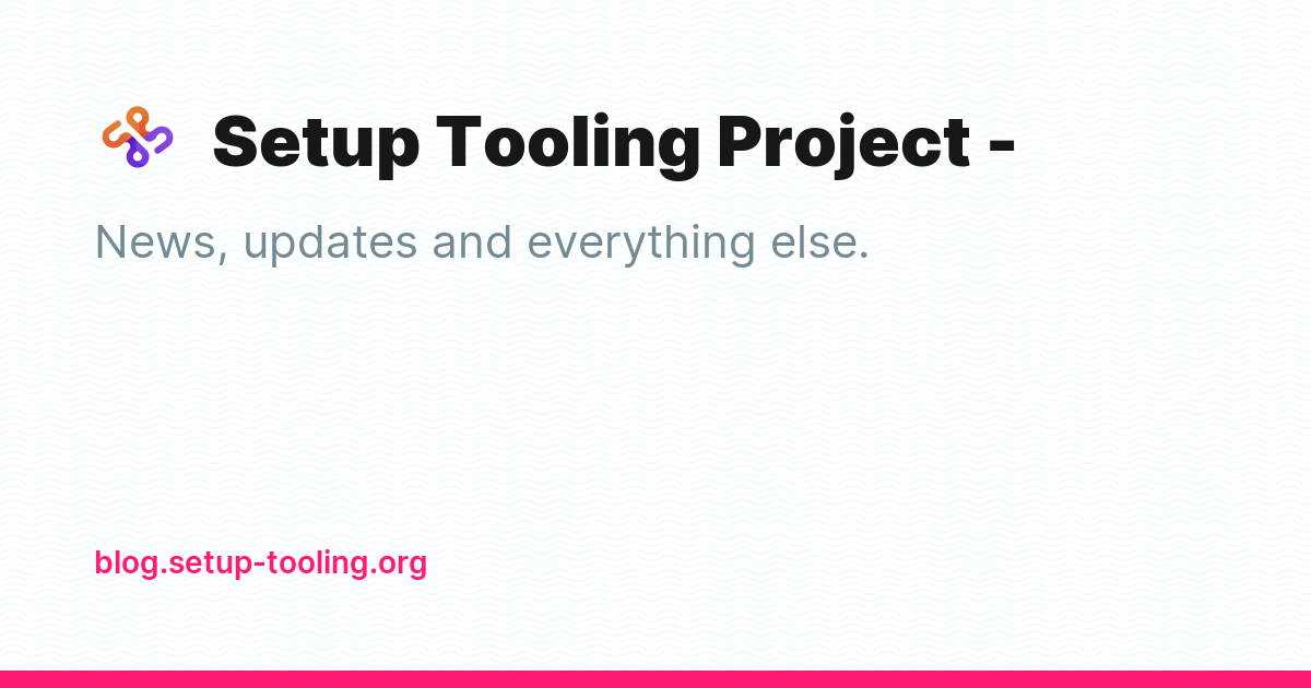 Setup Tooling Project - - Ghost Explore