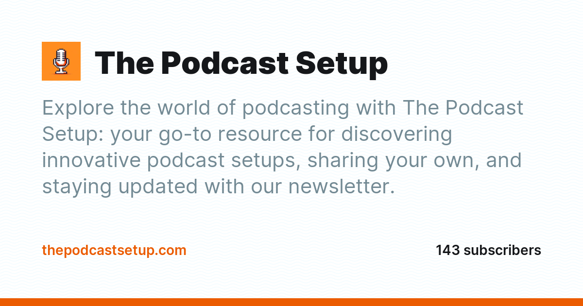 The Podcast Setup - Ghost Explore