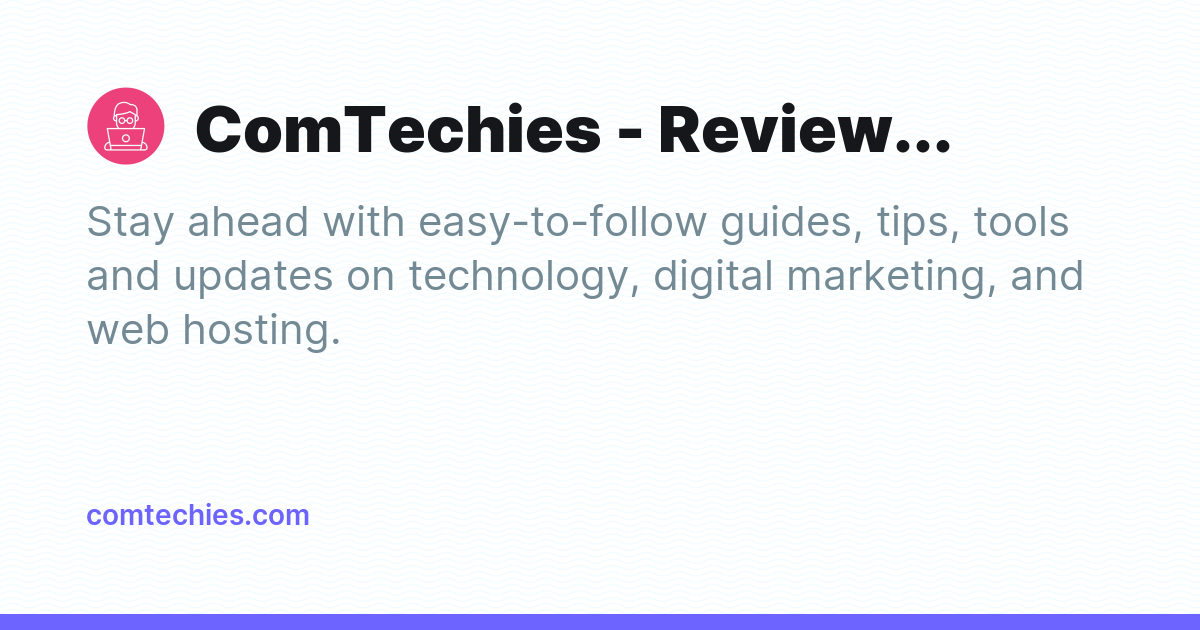 ComTechies - Build Smarter. Market Better. Host Stronger - Ghost Explore