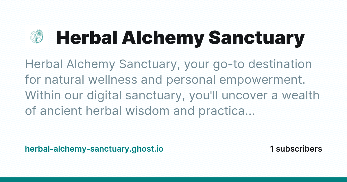 Herbal Alchemy Sanctuary - Ghost Explore