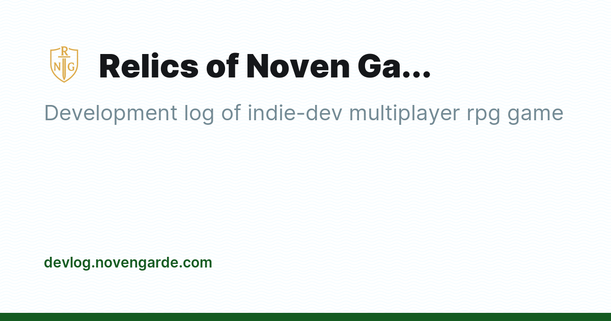 Relics of Noven Garde Devlog - Ghost Explore