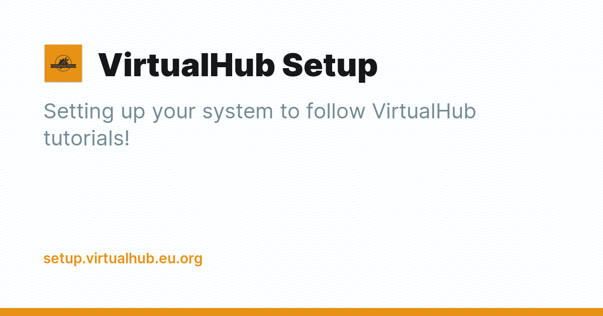 VirtualHub Setup - Ghost Explore