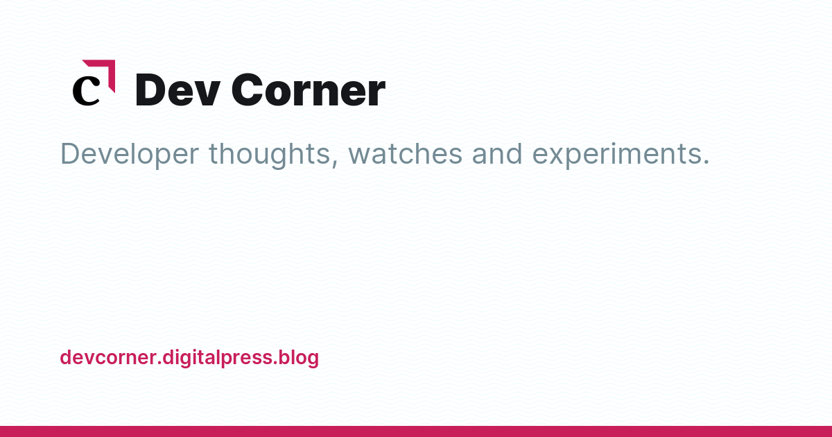 Dev Corner - Ghost Explore