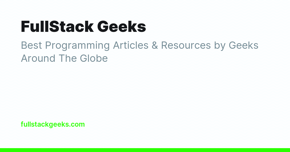 FullStack Geeks - Ghost Explore