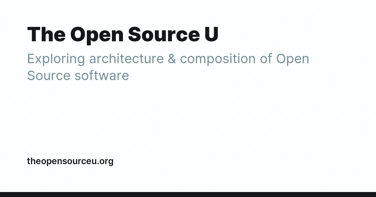 The Open Source U - Ghost Explore