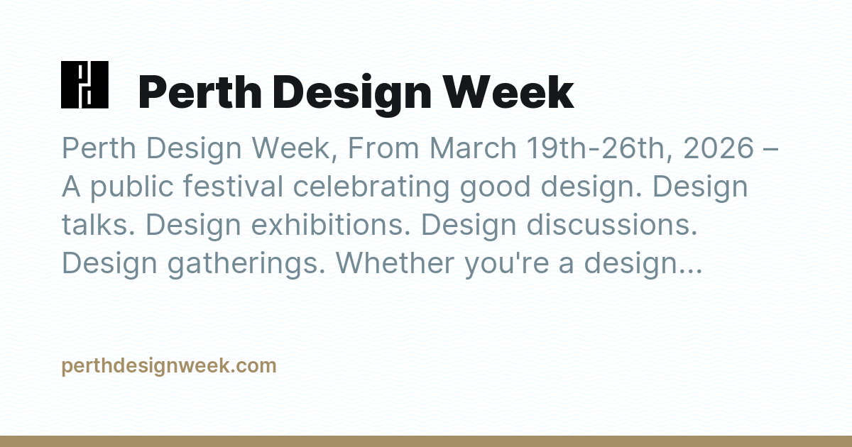 Perth Design Week - Ghost Explore