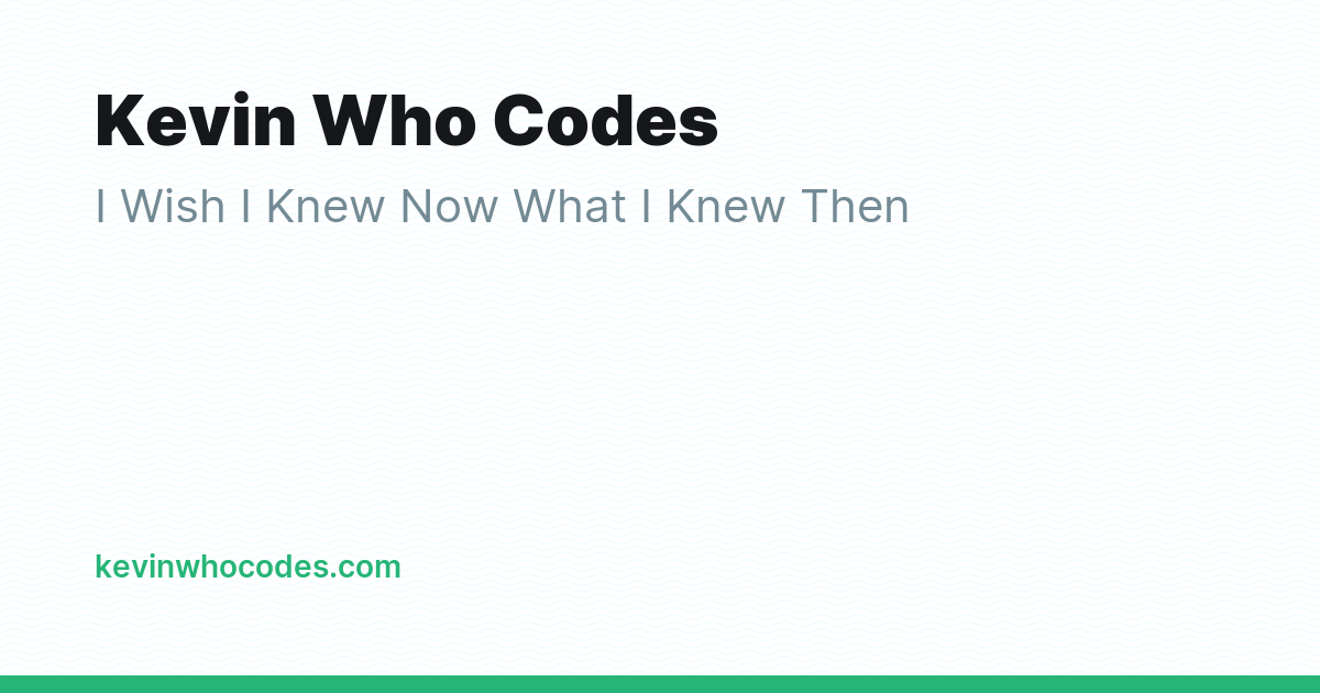 Kevin Who Codes - Ghost Explore
