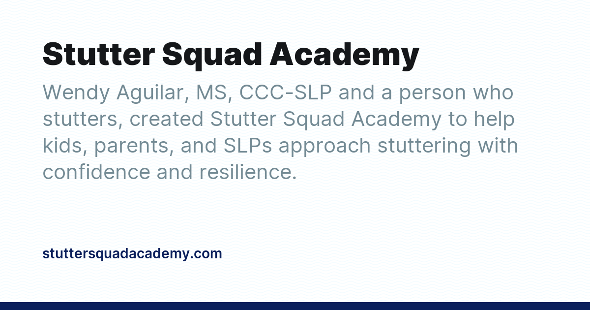 Stutter Squad Academy - Ghost Explore