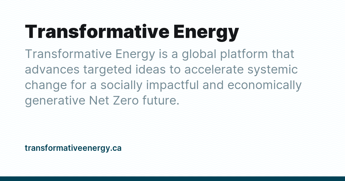 Transformative Energy - Ghost Explore