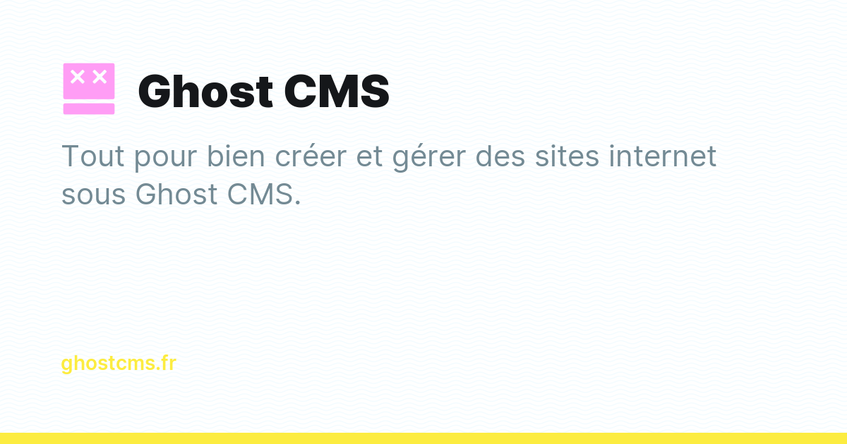 Ghost CMS - Ghost Explore