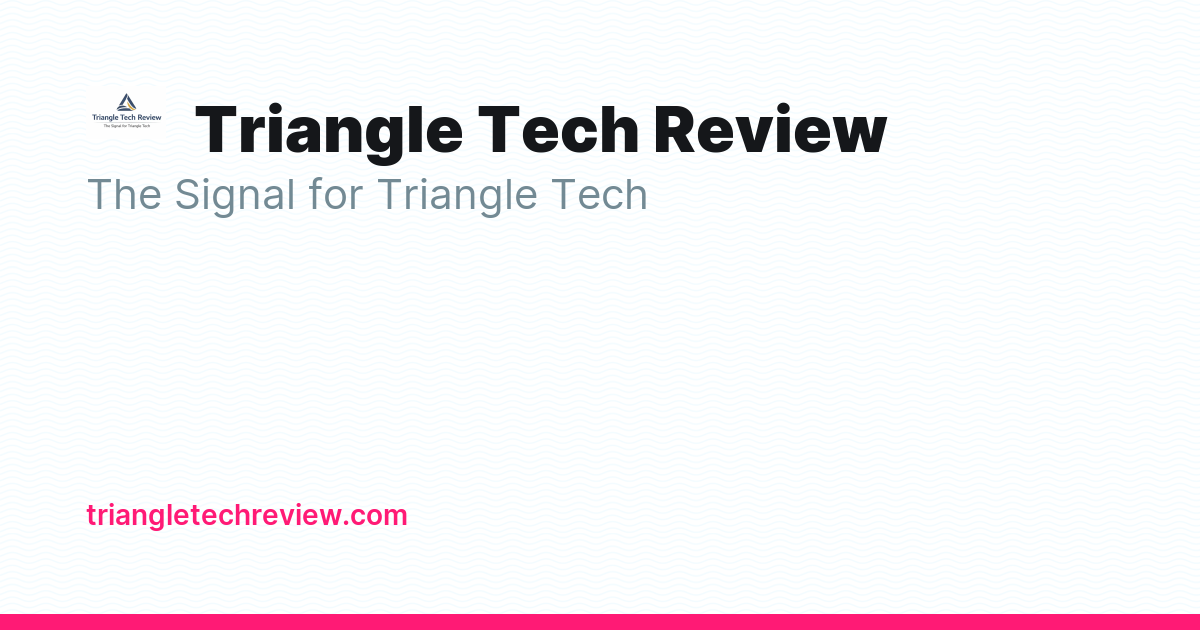 Triangle Tech Review - Ghost Explore