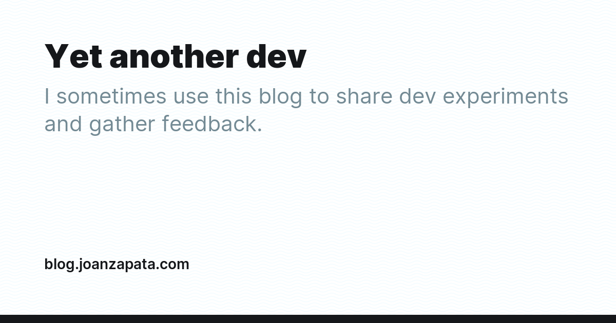 Yet another dev - Ghost Explore