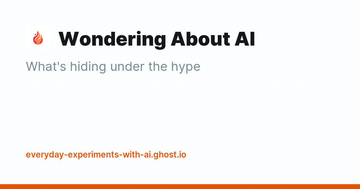 Wondering About AI - Ghost Explore